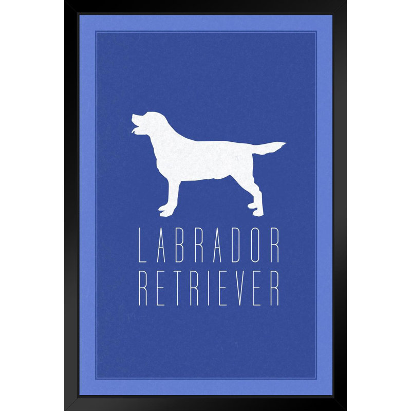 Trinx Dogs Labrador Retriever Lab Blue Dog Posters For Wall Funny Dog